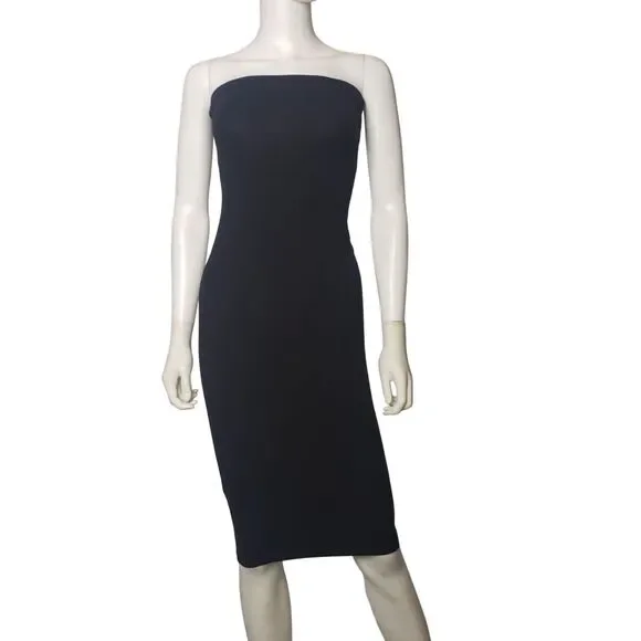 HEART & HIPS Black Strapless Tube Bodycon Dress Womens Size Small - Picture 6 of 6